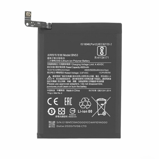 Baterie pentru Xiaomi Redmi Note 9 Pro, 5020mAh - OEM BN53 (18439) - Black