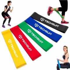 Benzi elastice (set 5) pentru antrenament - Techsuit (TS-01) - Multicolor Benzi elastice (set 5) pentru antrenament - Techsuit (TS-01) - Multicolor