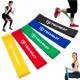 Benzi elastice (set 5) pentru antrenament - Techsuit (TS-01) - Multicolor Benzi elastice (set 5) pentru antrenament - Techsuit (TS-01) - Multicolor
