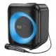 Boxa Bluetooth V5.1, TF, USB, AUX, TWS, RGB cu Microfon - Hoco Graceful (HA1) - Black Boxa Bluetooth V5.1, TF, USB, AUX, TWS, RGB cu Microfon - Hoco Graceful (HA1) - Black
