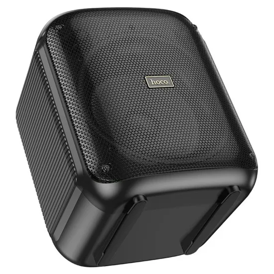 Boxa Bluetooth V5.1, TF, USB, AUX, TWS, RGB cu Microfon - Hoco Graceful (HA1) - Black Boxa Bluetooth V5.1, TF, USB, AUX, TWS, RGB cu Microfon - Hoco Graceful (HA1) - Black