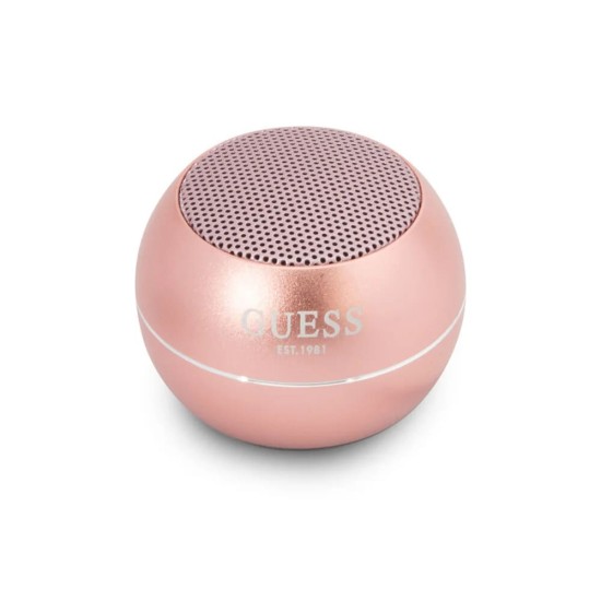 Boxa Portabila Bluetooth 5.0, 3W, 300mAh, 4H -  Guess (GUWSALGEP) - Pink