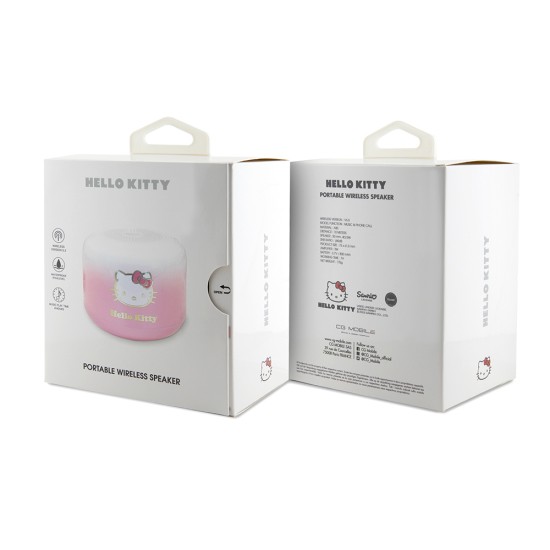 Boxa Portabila Bluetooth 5.0, Type-C, 3W, 800mAh - Hello Kitty (HKWSBT6GKEP) - Pink