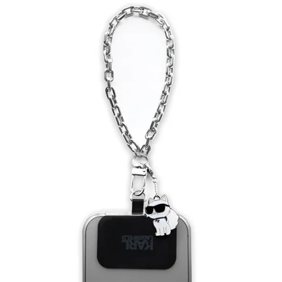 Breloc Universal pentru Telefon - Karl Lagerfeld (KLUCHCSKPK) - Choupette Silver Breloc Universal pentru Telefon - Karl Lagerfeld (KLUCHCSKPK) - Choupette Silver