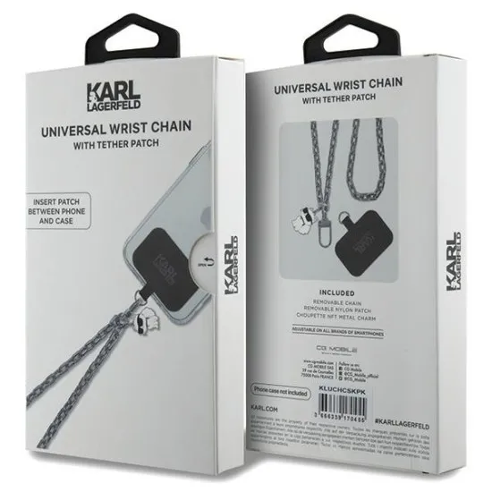 Breloc Universal pentru Telefon - Karl Lagerfeld (KLUCHCSKPK) - Choupette Silver Breloc Universal pentru Telefon - Karl Lagerfeld (KLUCHCSKPK) - Choupette Silver