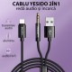 Cablu Adaptor Lightning la USB, Jack - Yesido (YAU18) - Black