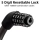 Cablu Antifurt - RockBros Combination Lock (RKS870-BK) - Black