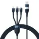 Cablu de Date cu Adaptor USB, Type-C, 100W, 1.2m - Baseus Flash Series 2 (CASS030103) - Blue Cablu de Date cu Adaptor USB, Type-C, 100W, 1.2m - Baseus Flash Series 2 (CASS030103) - Blue