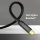 Cablu de Date cu Mufe Type-C, Lightning, 1m - Lito (LD11) - Black Cablu de Date cu Mufe Type-C, Lightning, 1m - Lito (LD11) - Black