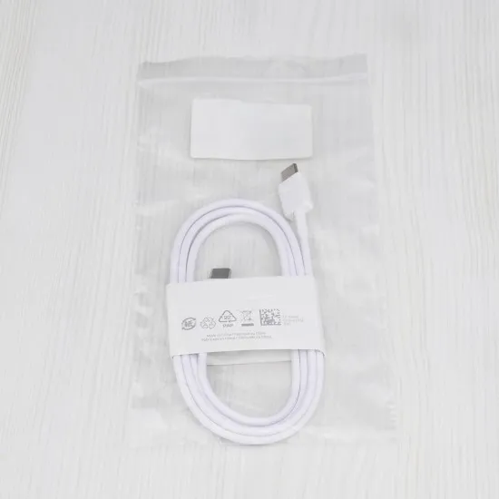 Cablu de Date Fast Charging, 2x Type-C, 3A, 1m - Samsung (EP-DN980BBE) - White (Bulk Packing) Cablu de Date Fast Charging, 2x Type-C, 3A, 1m - Samsung (EP-DN980BBE) - White (Bulk Packing)