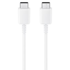 Cablu de Date Fast Charging, 2x Type-C, 3A, 1m - Samsung (EP-DN980BBE) - White (Bulk Packing) Cablu de Date Fast Charging, 2x Type-C, 3A, 1m - Samsung (EP-DN980BBE) - White (Bulk Packing)