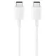 Cablu de Date Fast Charging, 2x Type-C, 3A, 1m - Samsung (EP-DN980BBE) - White (Bulk Packing) Cablu de Date Fast Charging, 2x Type-C, 3A, 1m - Samsung (EP-DN980BBE) - White (Bulk Packing)