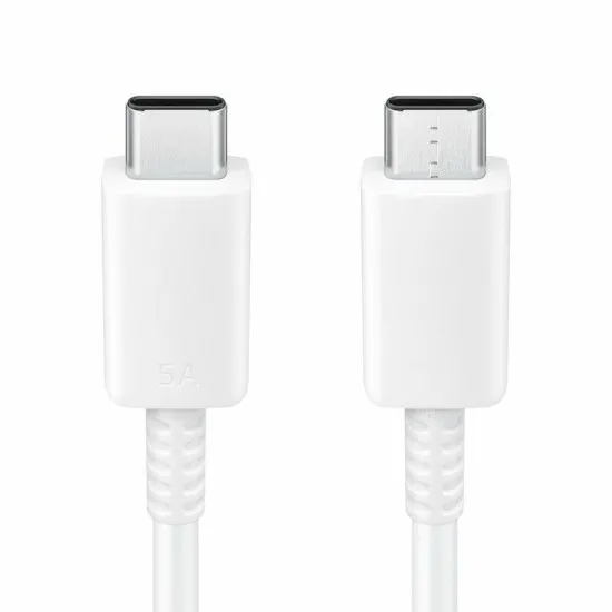 Cablu de Date Fast Charging, 2x Type-C, 5A, 1m - Samsung (EP-DN975BWEGWW) - White (Bulk Packing) Cablu de Date Fast Charging, 2x Type-C, 5A, 1m - Samsung (EP-DN975BWEGWW) - White (Bulk Packing)