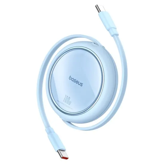 Cablu de Date Type-C la Type-C, 100W, 1m - Baseus Free2Draw Mini (P10364500311-00) - Galaxy Blue Cablu de Date Type-C la Type-C, 100W, 1m - Baseus Free2Draw Mini (P10364500311-00) - Galaxy Blue