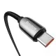Cablu de Date Type-C la Type-C 100W, Fast Charging, 1m - Baseus Display (CATSK-B01) - Black Cablu de Date Type-C la Type-C 100W, Fast Charging, 1m - Baseus Display (CATSK-B01) - Black