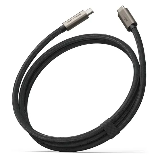 Cablu de Date Type-C la Type-C, 240W, 2m - Ringke - Black Cablu de Date Type-C la Type-C, 240W, 2m - Ringke - Black