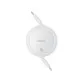 Cablu de Date Type-C la Type-C, 60W, 1m - Baseus Free2Pull Mini (P10364500211-01) - Moon White Cablu de Date Type-C la Type-C, 60W, 1m - Baseus Free2Pull Mini (P10364500211-01) - Moon White