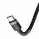 Cablu de Date Type-C la Type-C, 60W, 3A, 2m - Baseus Cafule (CATKLF-HG1) - Gray / Black Cablu de Date Type-C la Type-C, 60W, 3A, 2m - Baseus Cafule (CATKLF-HG1) - Gray / Black