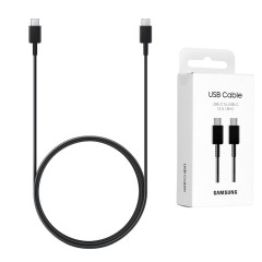 Cablu de Date Type-C la Type-C Fast Charging 3A, 1.8m - Samsung (EP-DX310JBEGEU) - Black (Blister Packing) Cablu de Date Type-C la Type-C Fast Charging 3A, 1.8m - Samsung (EP-DX310JBEGEU) - Black (Blister Packing)