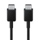 Cablu de Date Type-C la Type-C Fast Charging 3A, 1.8m - Samsung (EP-DX310JBEGEU) - Black (Blister Packing)