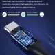 Cablu de date Type-C la Type-C, Super Fast Charging, PD100W, 480Mbps - Techsuit (PCB018) - Black Cablu de date Type-C la Type-C, Super Fast Charging, PD100W, 480Mbps - Techsuit (PCB018) - Black