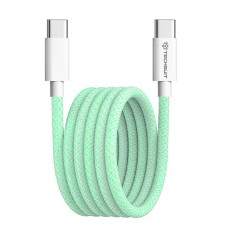 Cablu de date Type-C pentru Apple, Android, PD60W, Super Fast Charging, 1m - Techsuit (PCB114D) - Green Cablu de date Type-C pentru Apple, Android, PD60W, Super Fast Charging, 1m - Techsuit (PCB114D) - Green