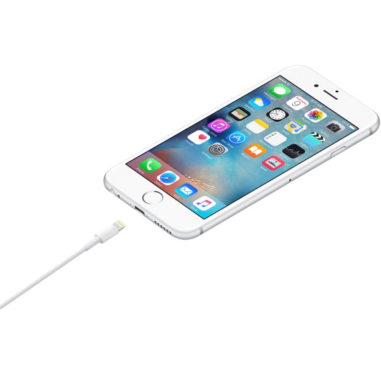 Cablu de Date USB-A la Lightning, 1m - Apple A1480 (MXLY2ZM/A) - White (Blister Packing)