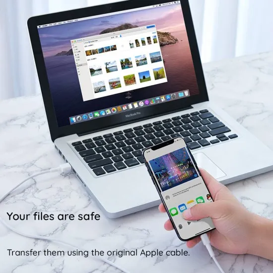 Cablu de Date USB-A la Lightning, 1m - Apple A1480 (MXLY2ZM/A) - White (Blister Packing) Cablu de Date USB-A la Lightning, 1m - Apple A1480 (MXLY2ZM/A) - White (Blister Packing)