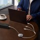 Cablu de Date USB-C la Type-C, Lightning, Micro-USB, 100W, 1.1m - Baseus Free 2 Draw (P10368700211-03) - Moon White
