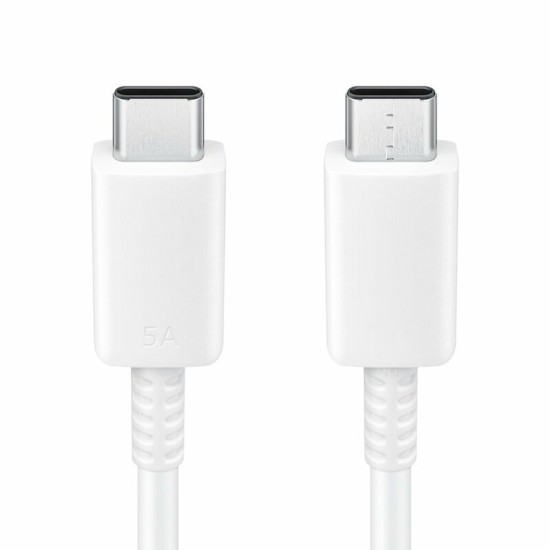 Cablu de Date USB-C to Type-C Super Fast Charging 5A, 1m - Samsung (EP-DN975BWEGWW) - White (Blister Packing) Cablu de Date USB-C to Type-C Super Fast Charging 5A, 1m - Samsung (EP-DN975BWEGWW) - White (Blister Packing)