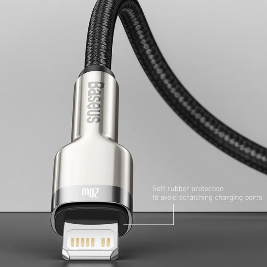 Cablu de Date USB la Lightning 2.4A, 2m - Baseus Cafule (CALJK-B01) - Black