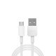 Cablu de Date USB la Micro-USB, 2A, 1m - Huawei (CP70) - White (Blister Packing)