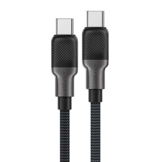 Cablu de incarcare, Type-C to Type-C, 60W, High-Speed Charging, 1.2m - Acefast (C10-03) - Black