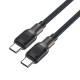 Cablu de incarcare, Type-C to Type-C, 60W, High-Speed Charging, 1.2m - Acefast (C10-03) - Black