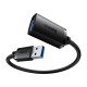 Cablu Extensie USB la USB, 1m - Baseus (B00631103111-00) - Black