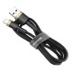 Cablu USB la Lightning, 2A, 3m - Baseus (CALKLF-RV1) - Black / Gold