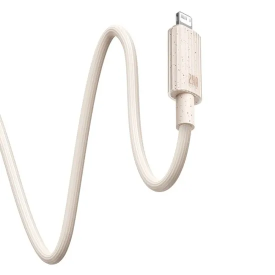 Cablu USB la Lightning, 480Mbps, 2.4A, 2m - Baseus Habitat Series (P10360200631-01) - Natural Green Cablu USB la Lightning, 480Mbps, 2.4A, 2m - Baseus Habitat Series (P10360200631-01) - Natural Green