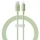 Cablu USB la Lightning, 480Mbps, 2.4A, 2m - Baseus Habitat Series (P10360200631-01) - Natural Green Cablu USB la Lightning, 480Mbps, 2.4A, 2m - Baseus Habitat Series (P10360200631-01) - Natural Green