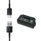 Cablu USB la Type-C, 480Mbps, 2.1A, 1m - Samsung (EP-DG970BBE) - Black (Bulk Packing)