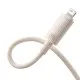 Cablu USB to Lightning, 480Mbps, 2.4A, 2m - Baseus Habitat Series (P10360200421-01) - Wheat Pink Cablu USB to Lightning, 480Mbps, 2.4A, 2m - Baseus Habitat Series (P10360200421-01) - Wheat Pink