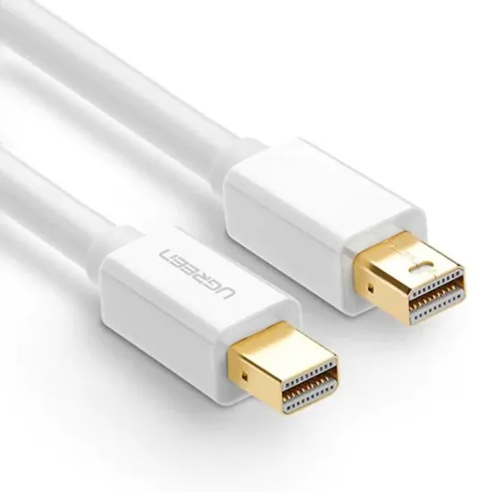 Cablu Video Mini DisplayPort la Mini DispalyPort 4k@60Hz, 2m - Ugreen (10429) - White Cablu Video Mini DisplayPort la Mini DispalyPort 4k@60Hz, 2m - Ugreen (10429) - White