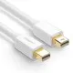 Cablu Video Mini DisplayPort la Mini DispalyPort 4k@60Hz, 2m - Ugreen (10429) - White Cablu Video Mini DisplayPort la Mini DispalyPort 4k@60Hz, 2m - Ugreen (10429) - White