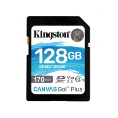 Card de Memorie, 128GB - Kingston Canvas Go Plus (SDG3/128GB) - Black Card de Memorie, 128GB - Kingston Canvas Go Plus (SDG3/128GB) - Black