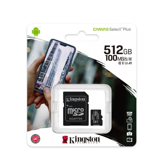 Card de Memorie, 128GB - Kingston Canvas Select Plus (SDCS2/128GBSP) - Black