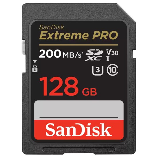 Card de Memorie, 128GB, MicroSDXC - SanDisk Extreme Pro (SDSDXXD-128G-GN4IN) - Grey