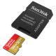 Card de Memorie, 128GB, MicroSDXC - SanDisk Extreme (SDSQXAA-128G-GN6AA) - Red