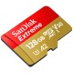 Card de Memorie, 128GB, MicroSDXC - SanDisk Extreme (SDSQXAA-128G-GN6AA) - Red