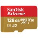 Card de Memorie, 128GB, MicroSDXC - SanDisk Extreme (SDSQXAA-128G-GN6MA) - Grey