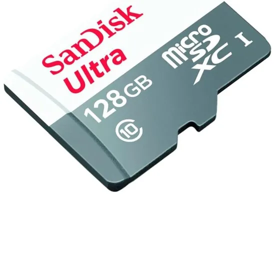 Card de Memorie, 128GB, MicroSDXC - SanDisk Ultra (SDSQUNR-128G-GN3MA) - White