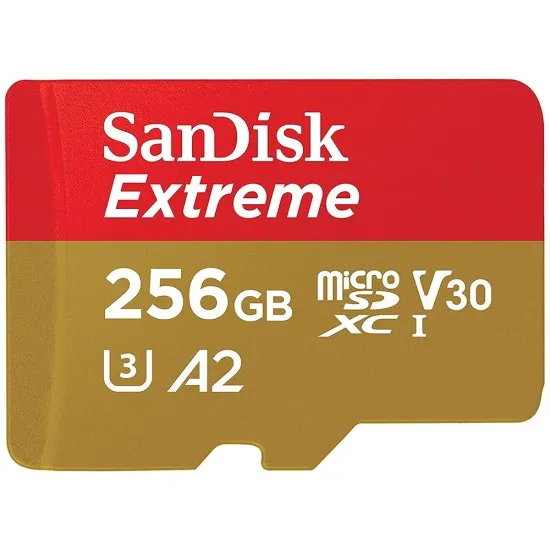 Card de Memorie, 256GB, MicroSDXC - SanDisk Extreme (SDSQXAV-256G-GN6MA) - Grey Card de Memorie, 256GB, MicroSDXC - SanDisk Extreme (SDSQXAV-256G-GN6MA) - Grey